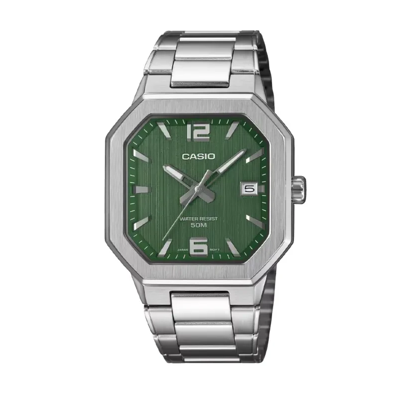 Casio Enticer Sporty Green Texture Dial Men's Watch- MTP-B195D-3AV